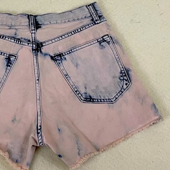 rag & bone/JEAN size 27 bleach blush and dark blue cutoff shorts - Picture 8 of 13